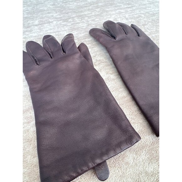 Mixit Women's Leather Gloves Size 7/12 Chocolate Brown - Picture 2 of 8